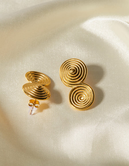 18K Gold-Plated Stainless Steel Earrings