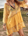 Lace Detail Plunge Cover-Up Dress