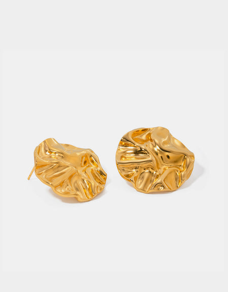 18K Gold-Plated Stud Earrings