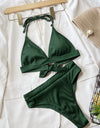 Tied Halter Neck Bikini Set