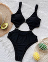 Cutout Plunge One-Piece Swimwear