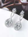 1 Carat Moissanite 925 Sterling Silver Earrings