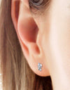 925 Sterling Silver Moissanite Stud Earrings