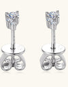 925 Sterling Silver Moissanite Stud Earrings