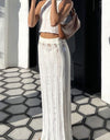 Mock Neck Sleeveless Top and Slit Skirt Cover Up Set