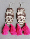 Spider Grandma Tassel Detail Dangle Earrings