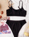 Scoop Neck Spaghetti Strap Two-Piece Swim Set