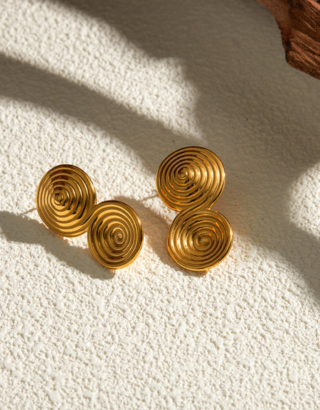 18K Gold-Plated Stainless Steel Earrings