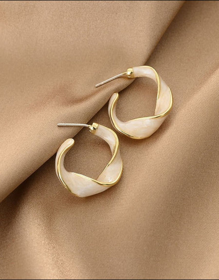 Alloy C-Hoop Earrings