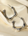 Stainless Steel C-Hoop Earrings