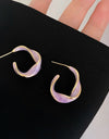 Alloy C-Hoop Earrings