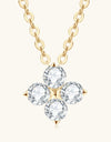 Moissanite Four Leaf Clover Pendant Necklace