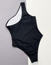 Contrast Panel One-Piece Swimsuit