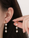 Stainless Steel Freshwater Pearl Earrings