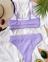 Scoop Neck Spaghetti Strap Two-Piece Swim Set