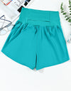 Pocketed High Waist Swim Shorts