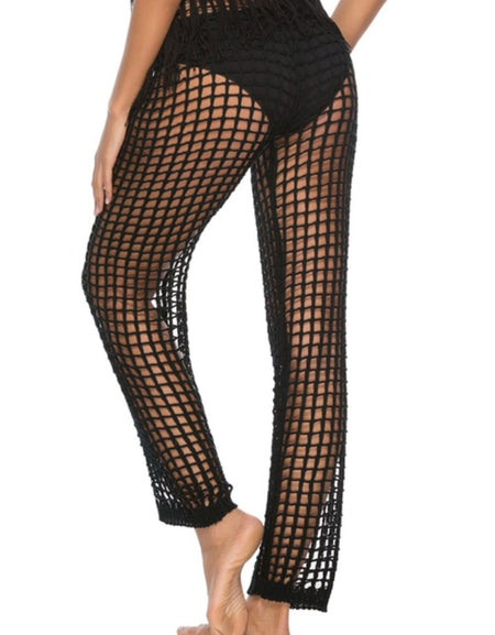 Cutout High Waist Swim Pants