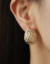 Gold-Plated Stud Earrings