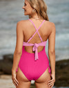 Cutout V-Neck Spaghetti Strap One-Piece Swimwear