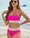 Scoop Neck Spaghetti Strap Two-Piece Swim Set