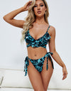 Printed Spaghetti Strap Two-Piece Bikini Set