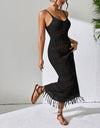 Openwork Scoop Neck Cover-Up Dress