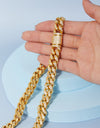 Brass Curb Chain Necklace