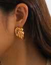 18K Gold-Plated Stud Earrings