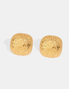 Gold-Plated Geometric Stud Earrings