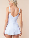 White Birch Sleeveless Performance Knit Swim Dress