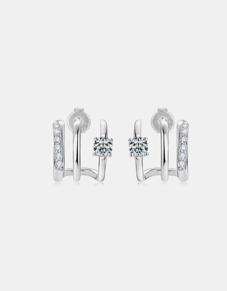 Moissanite 925 Sterling Silver Earrings