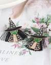 Witch Rhinestone Alloy Earrings