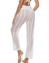 Cutout Drawstring High Waist Swim Pants