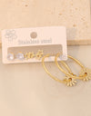 3 Piece Gold-Plated Stainless Steel Earrings