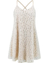 Sequin V-Neck Mini Cami Dress