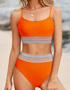 Scoop Neck Spaghetti Strap Bikini Set