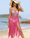 Fringe Spaghetti Strap Cover-Up