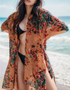 Lovelet Printed Open Front Cover-Up