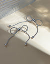 Stainless Steel Bow Earrings