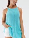 Round Neck Spaghetti Strap Sleeveless Cover Up