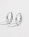 925 Sterling Silver Huggie Earrings