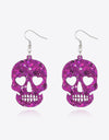 Acrylic Skull Drop Earrings