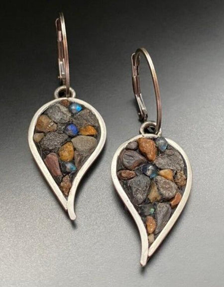 Natural Stone Dangle Earrings