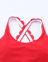 Crisscross Scoop Neck Swim Top