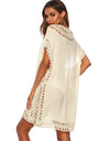 Cutout V-Neck Short Sleeve Cover-Up