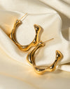 Stainless Steel C-Hoop Earrings