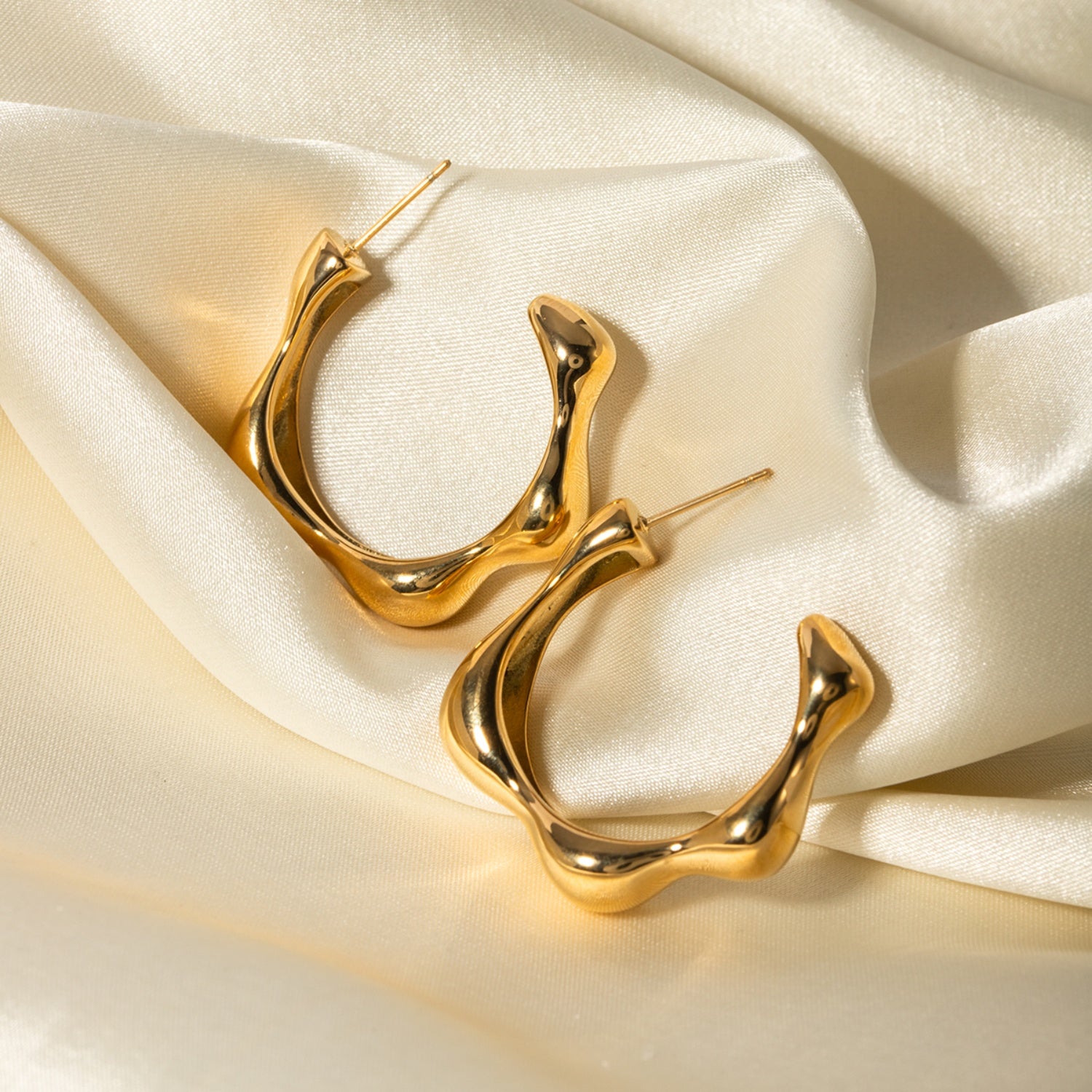 Stainless Steel C-Hoop Earrings