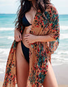 Lovelet Printed Open Front Cover-Up