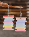 Acrylic Rainbow Dangle Earrings