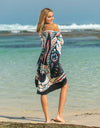 Printed Spaghetti Strap Cover Up